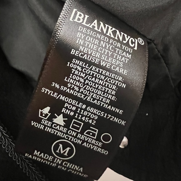 Blank NYC Moto Jacket Black NEW - Picture 9 of 9